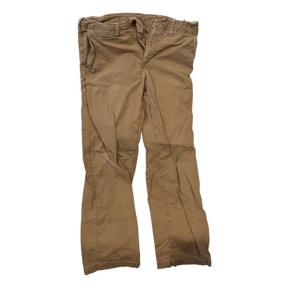 American Eagle Tan Relaxed Straight Jeans Mens 33x32 - Picture 1 of 5